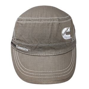 Power Gear Cummins Strapback Cadet Army Cap Brown OS Adjustable Embroidered